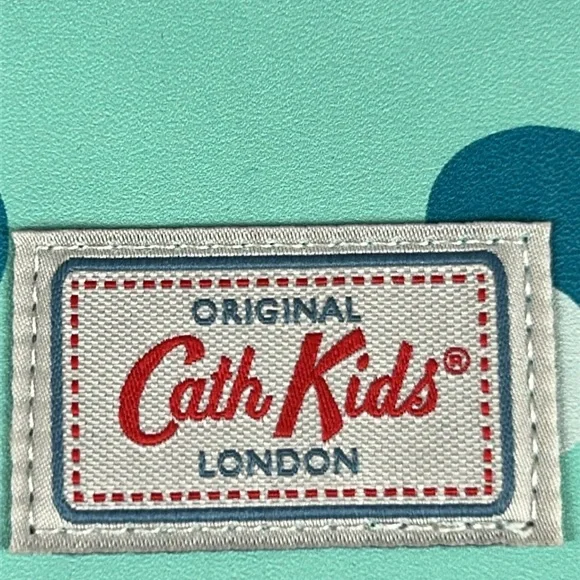 Cath Kidston Kids Retro Polka Dot Buckle Snap Closure Crossbody Bag Green Blue - Picture 4 of 14